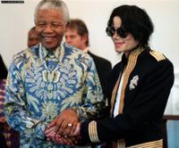 Michael besucht Nelson Mandela in S&uuml;dafrika